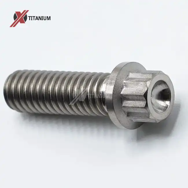 Gr5 Titanium 12 Point Flange Head Bolt